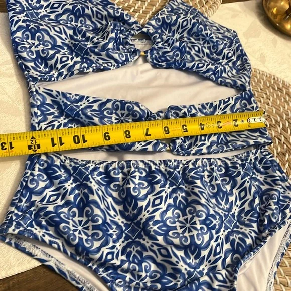Maar Blue Patterned Swimsuit